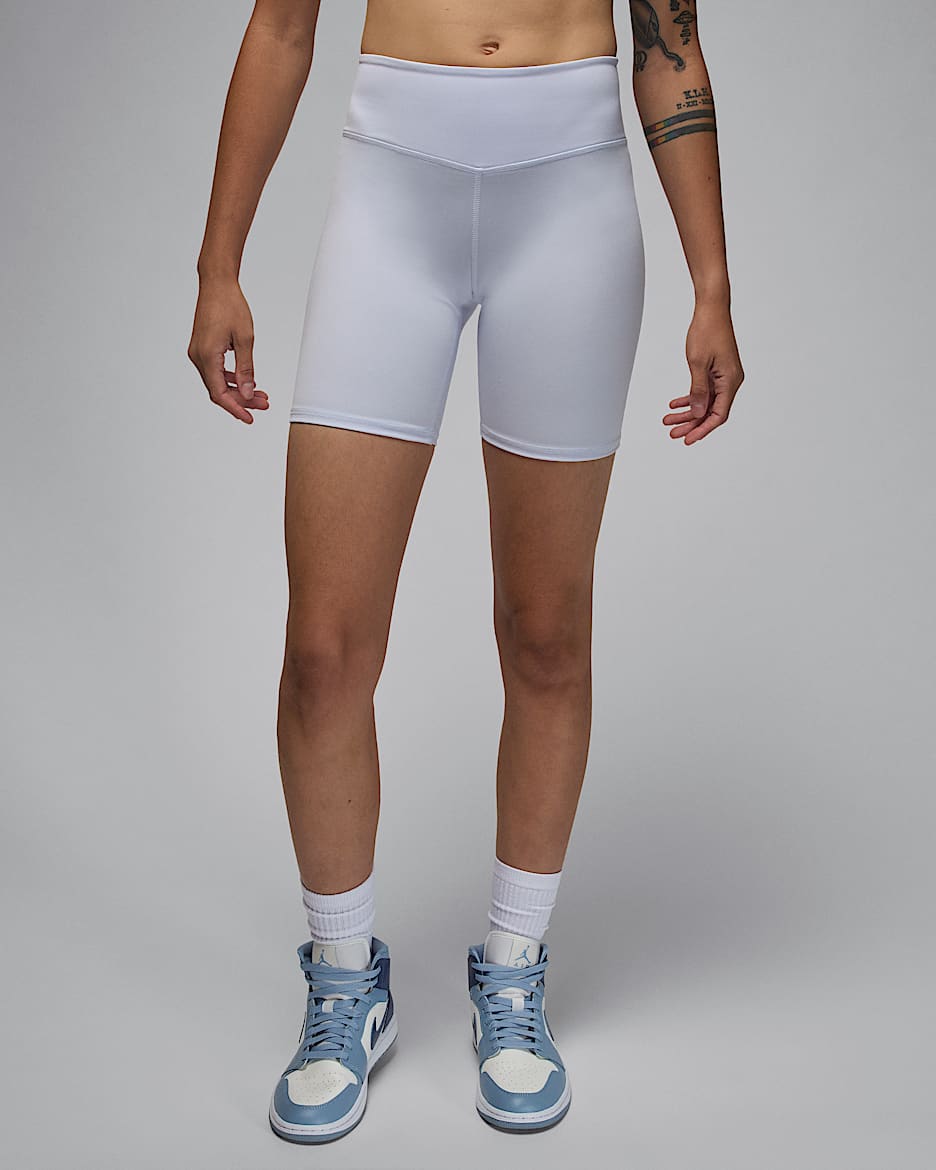 Nike white bike shorts store